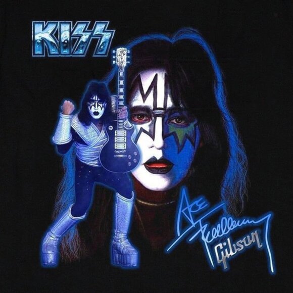 Rock Legend Ace Frehley The Spaceman Memorial Kiss Shirt 169 - Picture 2 of 5